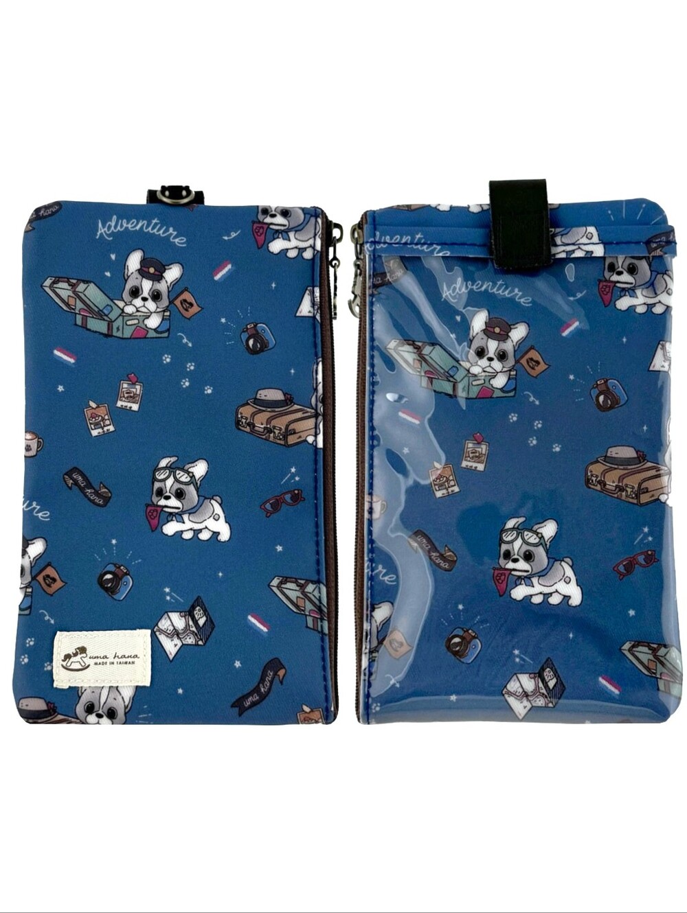 Waterproof Frenchie Phone Case Pouch W/ Neck Strap